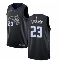 Youth Nike Orlando Magic 23 Justin Jackson Swingman Black NBA Jersey City Edition 