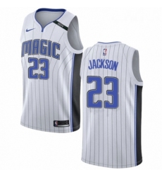 Youth Nike Orlando Magic 23 Justin Jackson Swingman White NBA Jersey Association Edition 