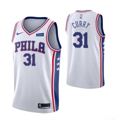 Nike Philadelphia 76ers 31 Seth Curry White NBA Swingman Association Edition Jersey