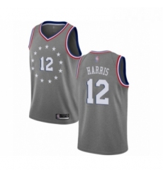 Womens Philadelphia 76ers 12 Tobias Harris Swingman Gray Basketball Jersey City Edition 