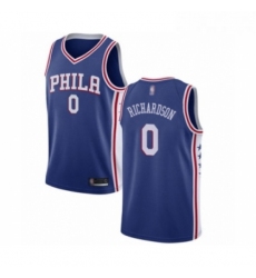 Youth Philadelphia 76ers 0 Josh Richardson Swingman Blue Basketball Jersey Icon Edition 