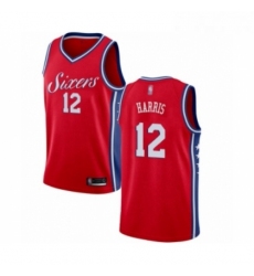 Youth Philadelphia 76ers 12 Tobias Harris Swingman Red Basketball Jersey Statement Edition 