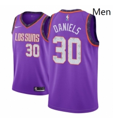 Men NBA 2018 19 Phoenix Suns 30 Troy Daniels City Edition Purple Jersey 