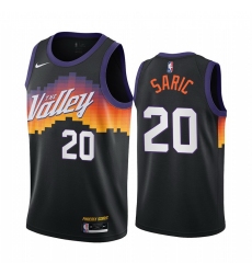 Men Nike Phoenix Suns 20 Dario Saric Black NBA Swingman 2020 21 City Edition Jersey