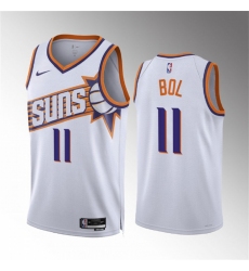 Men Phoenix Suns 11 Bol Bol White Association Edition Stitched Basketball Jersey
