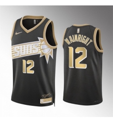 Men Phoenix Suns 12 Ish Wainright Black 2024 Select Series Stitched Basketball Jersey