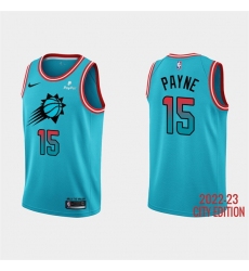 Men Phoenix Suns 15 Cameron Payne 2022 23 Blue City Edition Stitched Basketball Jersey