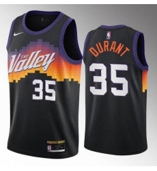 Men Phoenix Suns 35 Kevin Durant Black 2022-23 City Nike Stitched NBA Jersey