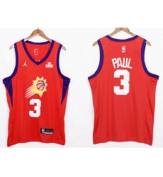 Men Phoenix Suns Chris Paul 3 Orange 2021 2022 City Edition Nike Stitched Jersey