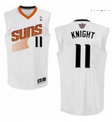 Mens Adidas Phoenix Suns 11 Brandon Knight Authentic White Home NBA Jersey