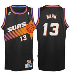 Mens Adidas Phoenix Suns 13 Steve Nash Swingman Black Throwback NBA Jersey