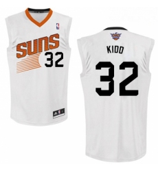 Mens Adidas Phoenix Suns 32 Jason Kidd Authentic White Home NBA Jersey
