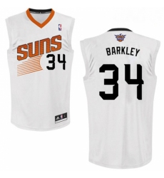 Mens Adidas Phoenix Suns 34 Charles Barkley Swingman White Home NBA Jersey