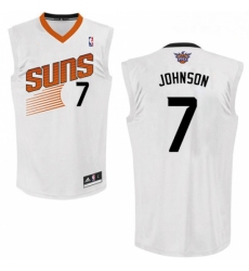 Mens Adidas Phoenix Suns 7 Kevin Johnson Swingman White Home NBA Jersey