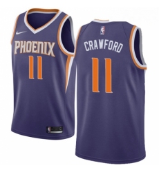 Mens Nike Phoenix Suns 11 Jamal Crawford Swingman Purple NBA Jersey Icon Edition 