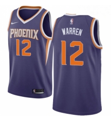 Mens Nike Phoenix Suns 12 TJ Warren Swingman Purple Road NBA Jersey Icon Edition