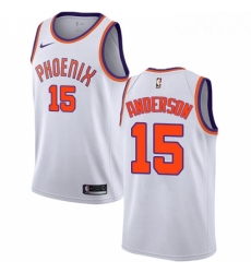 Mens Nike Phoenix Suns 15 Ryan Anderson Swingman White NBA Jersey Association Edition 