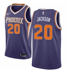 Mens Nike Phoenix Suns 20 Josh Jackson Swingman Purple Road NBA Jersey Icon Edition 