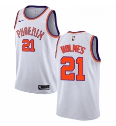Mens Nike Phoenix Suns 21 Richaun Holmes Swingman White NBA Jersey Association Edition 
