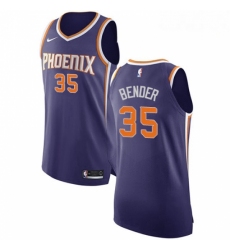 Mens Nike Phoenix Suns 35 Dragan Bender Authentic Purple Road NBA Jersey Icon Edition