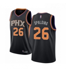 Mens Phoenix Suns 26 Ray Spalding Authentic Black Basketball Jersey Statement Edition 