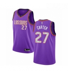 Mens Phoenix Suns 27 Jevon Carter Authentic Purple Basketball Jersey 2018 19 City Edition 