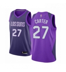Mens Phoenix Suns 27 Jevon Carter Authentic Purple Basketball Jersey City Edition 