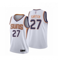 Mens Phoenix Suns 27 Jevon Carter Authentic White Basketball Jersey Association Edition 