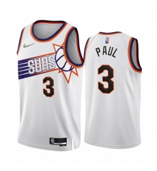 Men's Phoenix Suns #3 Chris Paul 2022-23 White 75th Anniversary Association Edition Stitched Jersey