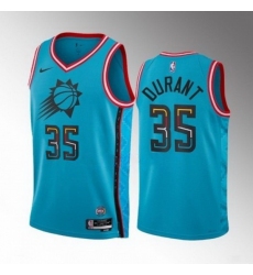 Men's Phoenix Suns #35 Kevin Durant Blue 2022-23 City Edition Stitched Basketball Jersey