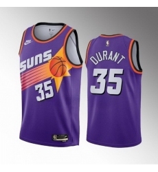 Men's Phoenix Suns #35 Kevin Durant Purple Classic Edition Stitched Basketball Jersey