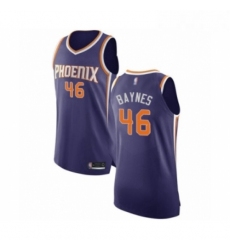 Mens Phoenix Suns 46 Aron Baynes Authentic Purple Basketball Jersey Icon Edition 