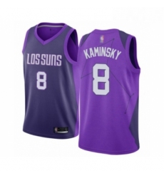 Mens Phoenix Suns 8 Frank Kaminsky Authentic Purple Basketball Jersey City Edition 