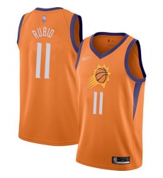 Suns  11 Ricky Rubio Orange Basketball Swingman Statement Edition 2019 2020 Jersey