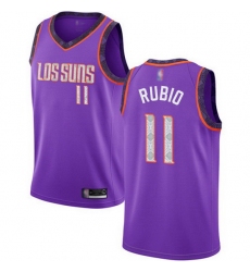 Suns  11 Ricky Rubio Purple Basketball Swingman City Edition 2018 19 Jersey