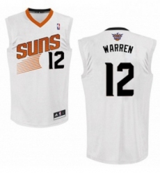 Womens Adidas Phoenix Suns 12 TJ Warren Authentic White Home NBA Jersey