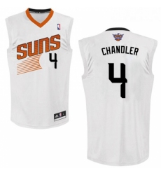 Womens Adidas Phoenix Suns 4 Tyson Chandler Authentic White Home NBA Jersey