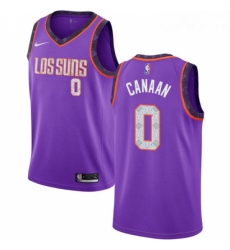Womens Nike Phoenix Suns 0 Isaiah Canaan Swingman Purple NBA Jersey 2018 19 City Edition 