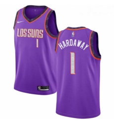 Womens Nike Phoenix Suns 1 Penny Hardaway Swingman Purple NBA Jersey 2018 19 City Edition