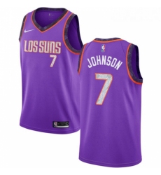 Womens Nike Phoenix Suns 7 Kevin Johnson Swingman Purple NBA Jersey 2018 19 City Edition