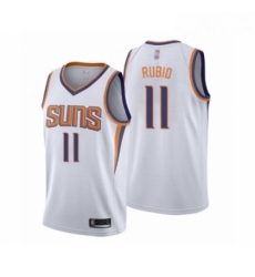 Womens Phoenix Suns 11 Ricky Rubio Swingman White Basketball Jersey Association Edition 