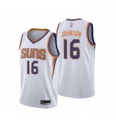 Womens Phoenix Suns 16 Tyler Johnson Swingman White Basketball Jersey Association Edition 