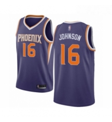 Youth Phoenix Suns 16 Tyler Johnson Swingman Purple Basketball Jersey Icon Edition 