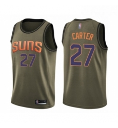 Youth Phoenix Suns 27 Jevon Carter Swingman Green Salute to Service Basketball Jersey 