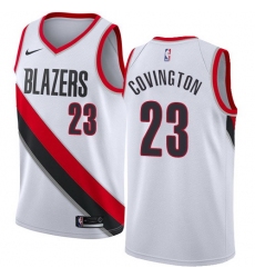 Men Nike Portland Blazers 23 Robert Covington White NBA Swingman Association Edition Jersey