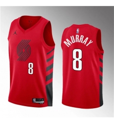 Men Portland Trail Blazers 8 Kris Murray 2023 Draft Red Statement Edition Stitched Basketball Jersey
