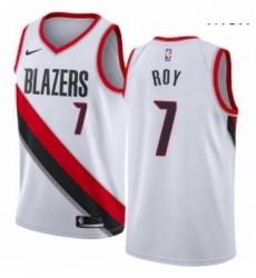 Mens Nike Portland Trail Blazers 7 Brandon Roy Swingman White Home NBA Jersey Association Edition