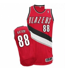 Revolution 30 Blazers 88 Nicolas Batum Red Stitched NBA Jersey