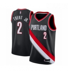 Youth Portland Trail Blazers 2 Gary Trent Jr Swingman Black Basketball Jersey Icon Edition 