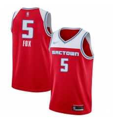 Kings  5 De Aaron Fox Red Basketball Swingman City Edition 2019 20 Jersey